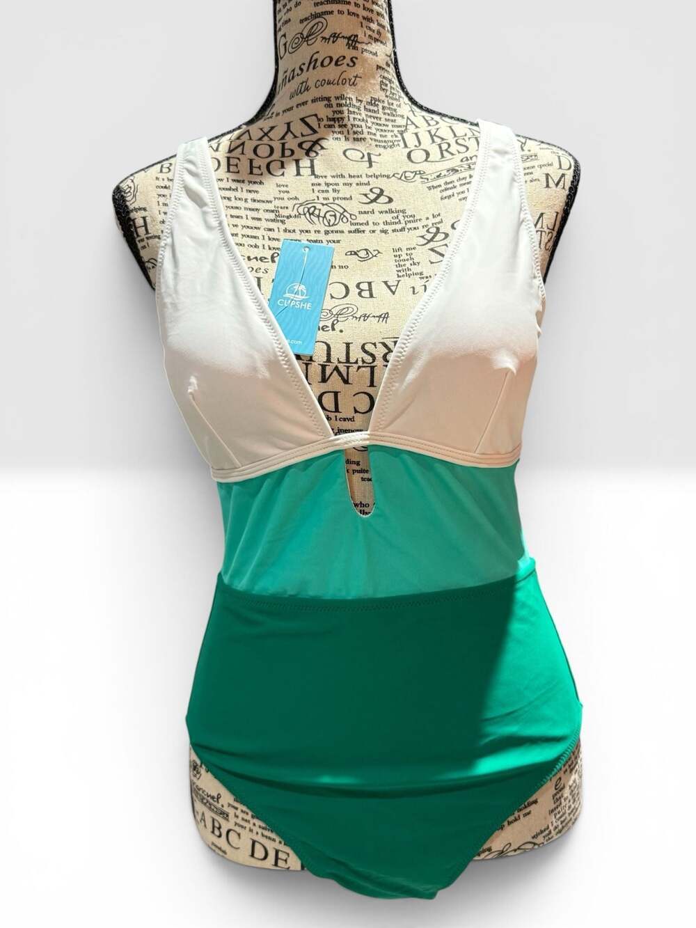 NWT Cupshe Colorblock One Piece Swimsuit – Size Medium